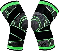 Joelheira de Compressão Ortopédica Profissional para Articulação e Joelho, Suporte de Estabilização para Recuperação Muscular, Alívio de Dor, Lesões, Corrida, Fitness, Musculação e Artrite/Artrose.