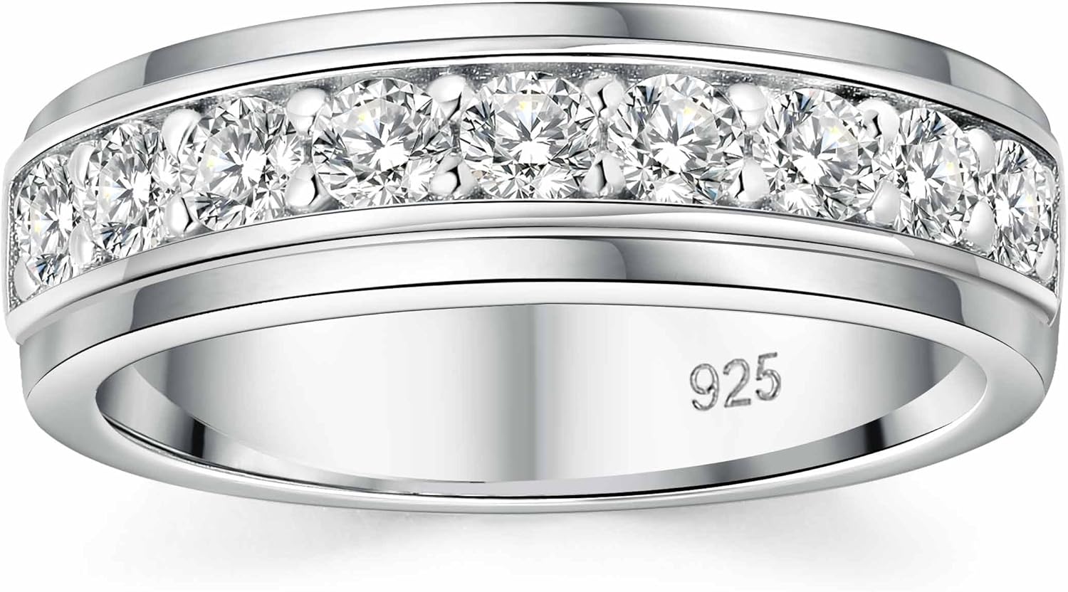 Mens wedding Band 925 Sterling Silver Gold Rings For Iraq Ubuy - Main Image