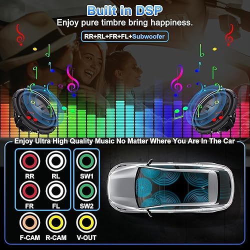 Miniatura 6 de Radio estéreo para coche para Ford F150F250F350 2004-2014 con CarplayAndroid Auto, pantalla táctil IPS de 7 pulgadas Android 13 receptor de audio