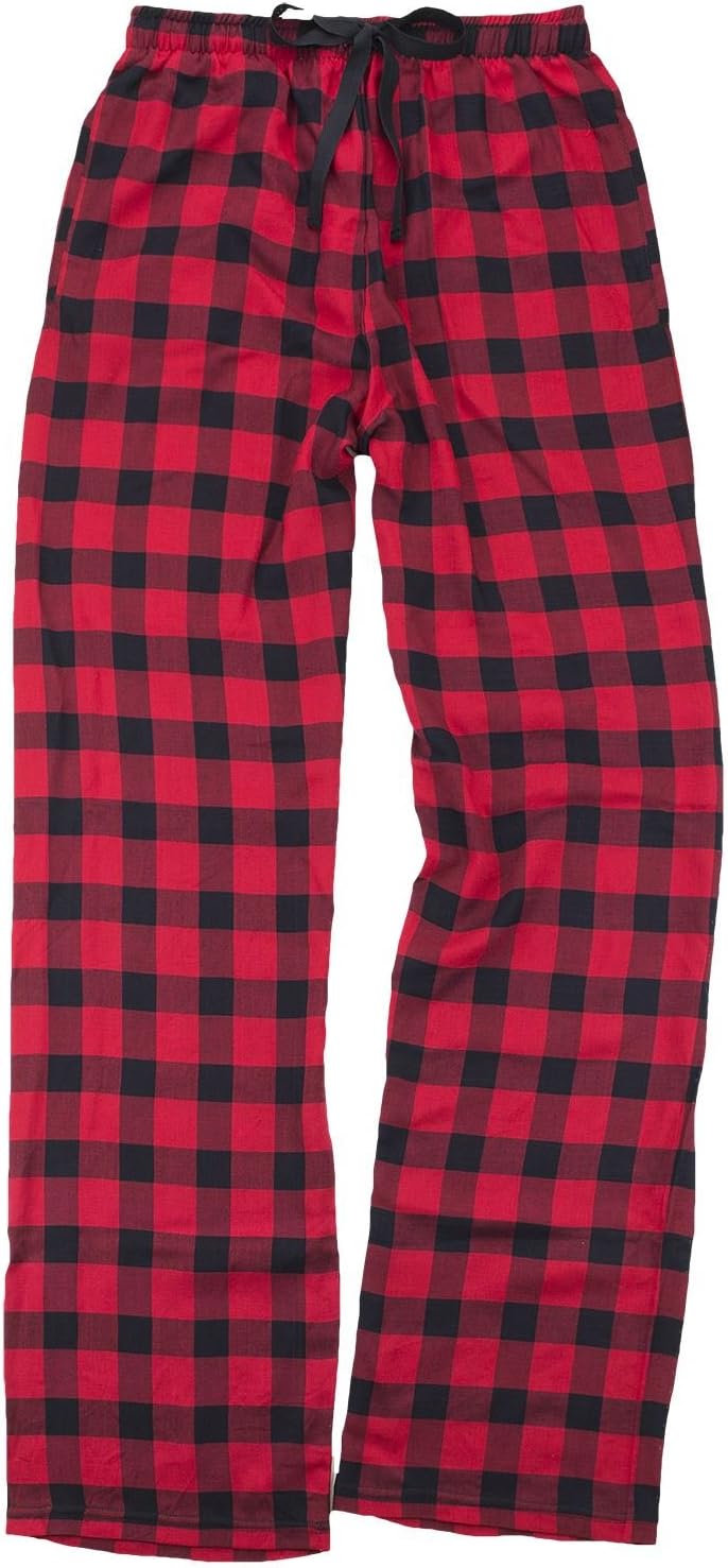 boxercraft Haley Flannel Pants for Women, 100% Cotton Flannel Pants with Side Pockets and Adjustable Drawstring
