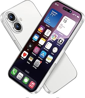 Pantalla de juguete falso teléfono móvil modelo metálico no funciona réplica 1:1 teléfono para teléfono 16 juguete falso teléfono móvil, 16 pantalla a color blanco
