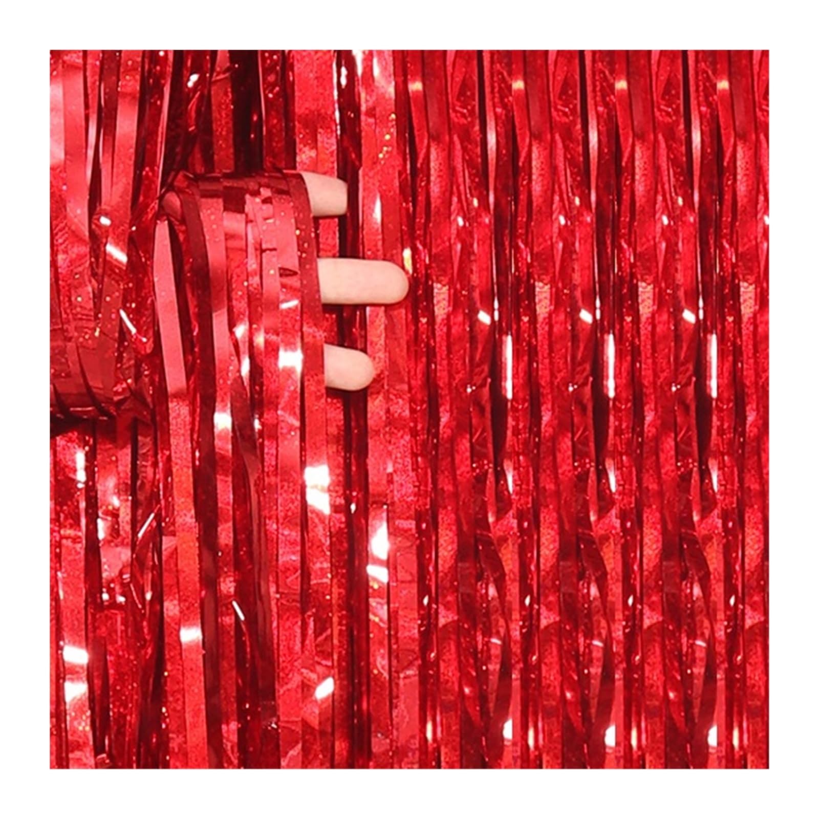 4 Uds. Fondo de Fiesta decoración Boda Papel Aluminio Cortina con Flecos Despedida Soltera Foto telón Fondo Pared