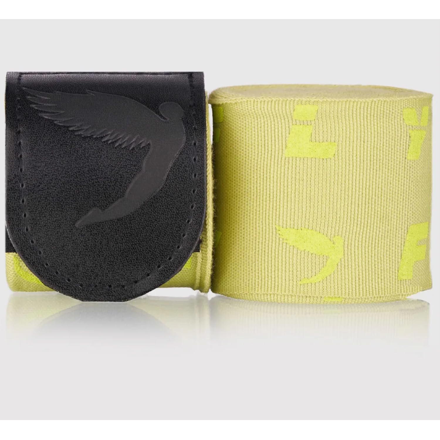 Fly Sports Premium Boxing and Martial Arts Equipment | Boxing Hand Wraps | Monogram Handwraps Lime Green 250cm