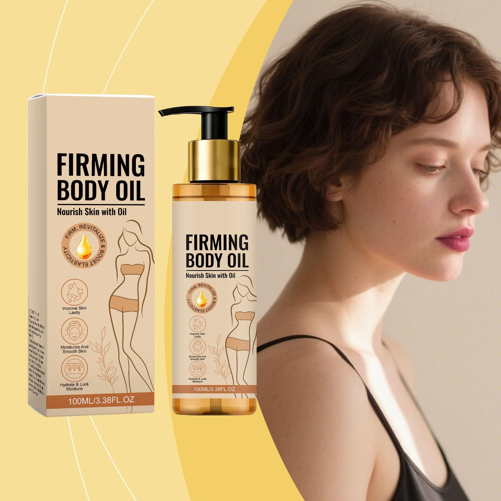 Olio per il corpo rassodante anti-cellulite, pelle cadente, olio di collagene, oli da massaggio anti-cellulite, oli di collagene, rassodamento della pelle, collagene lifting corpo dopo la doccia