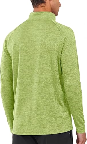 Miniatura 3 de NORTHYARD - Camiseta de correr para hombre, manga larga, cremallera de un cuarto, sudadera que absorbe la humedad, secado rápido, camisetas