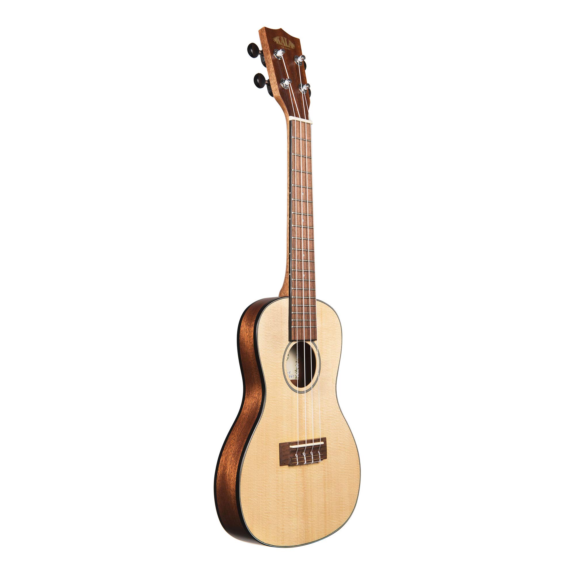 Kala Brand Music Co. Solid Spruce Top Mahogany Travel, 4-String Ukulele, Natural, Concert (KA-SSTU-C) - Image 6