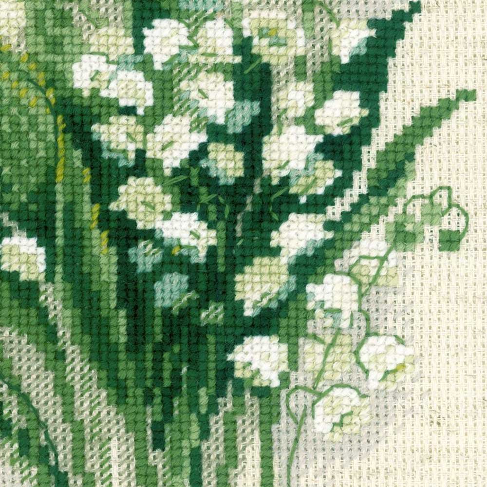 Kit Point De Croix Riolis - Muguet De La Forêt - 25x25cm - DIY - Neuf