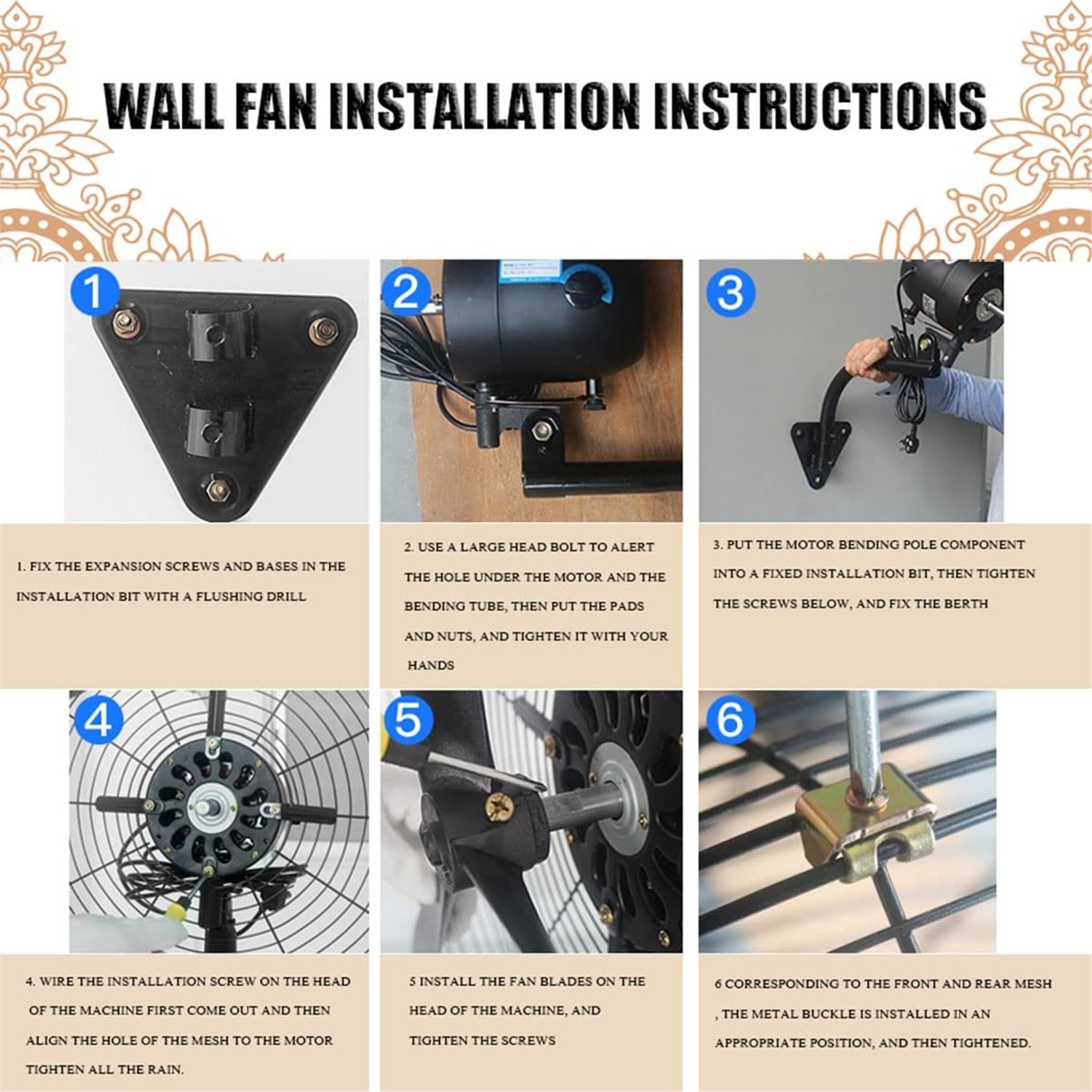 PrzemysłOwy Wentylator śCienny, Montowany Na śCianie Wentylatory Oscylacyjne 21″/27″/30″ Cichy Wentylator Obrotowy PrzemysłOwe Wentylatory Elektryczne DużEj Mocy ChłOdzenie,55cm/21″