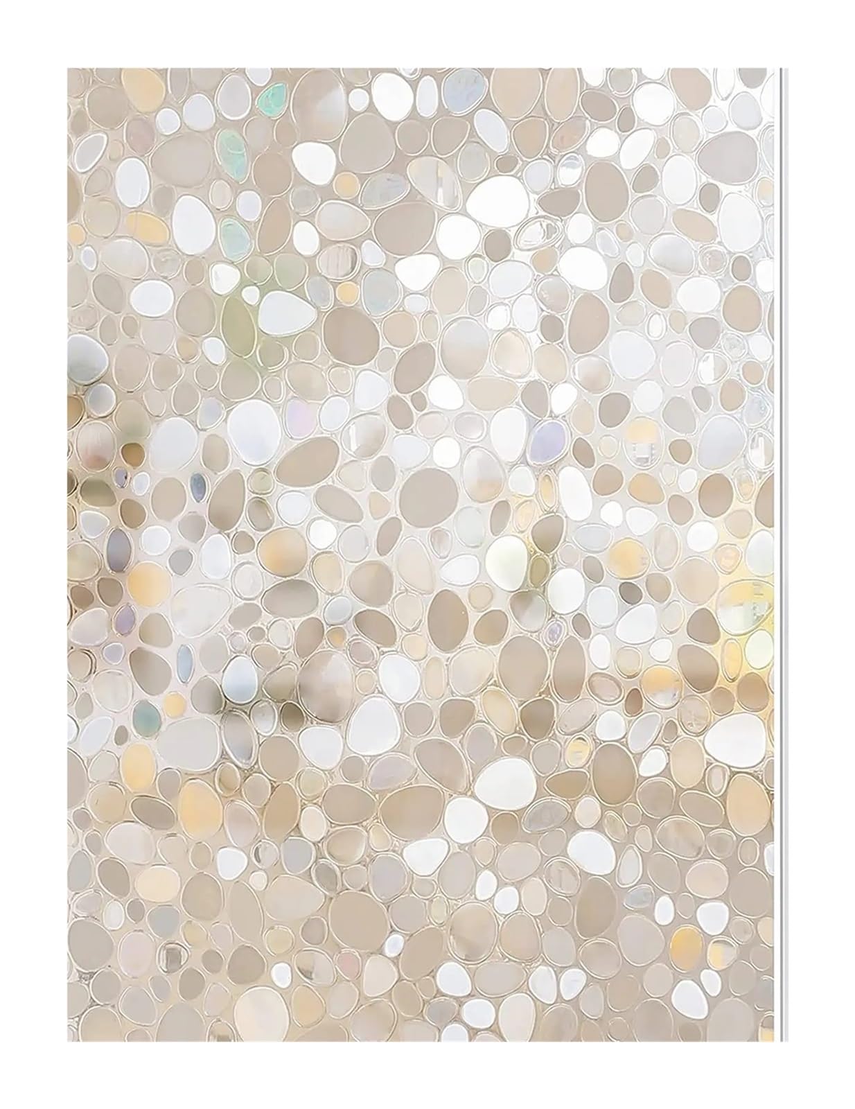 Window Privacy Film Decorative Clings Coverings Static Cling Non Adhesive Door for Glass Windows(30x500cm)