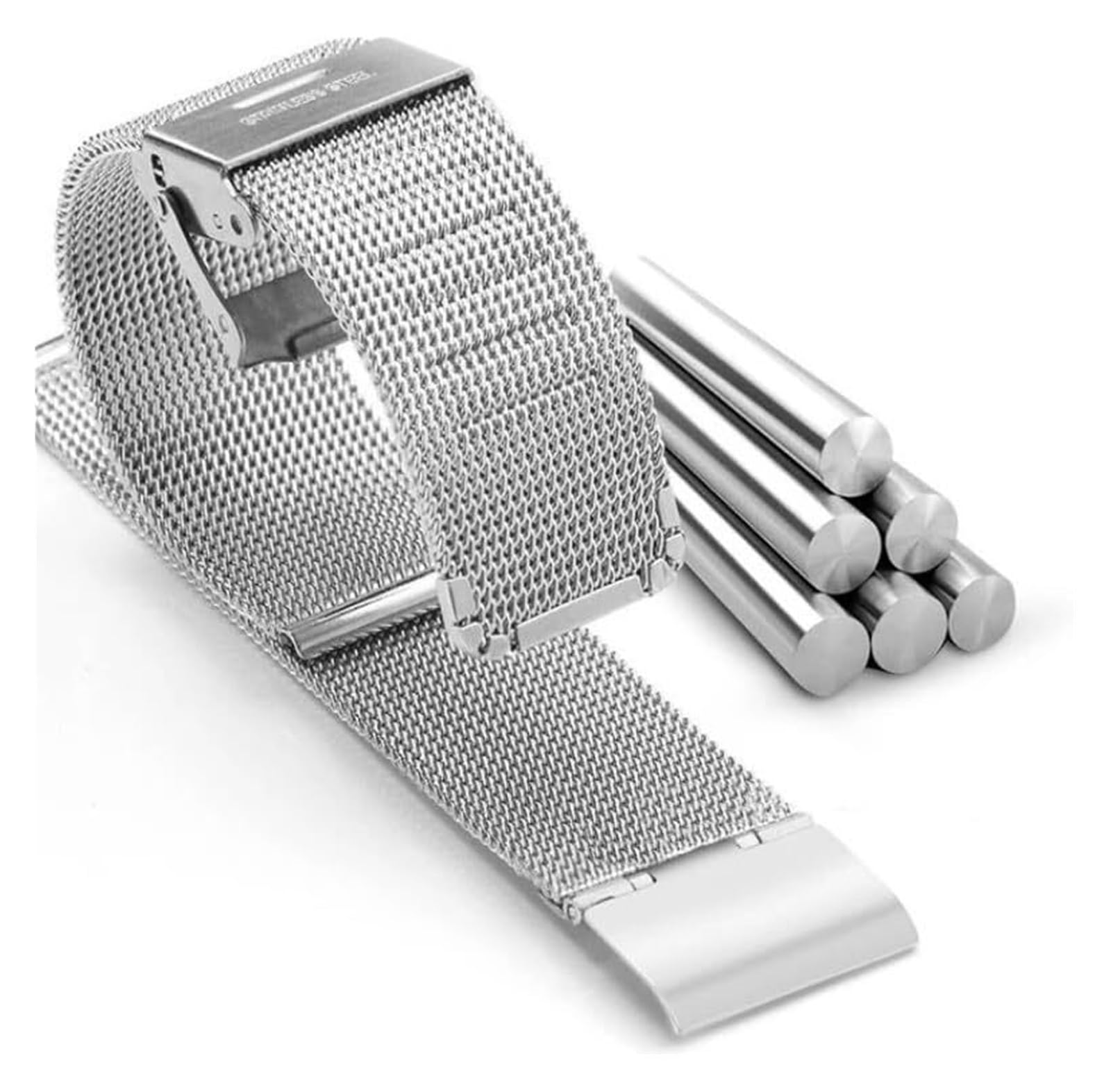 Orologio banda Solido in acciaio inox Watch Strap Cinturini for orologi 18 20 22 24mm Cinturino for orologio universale milanese a sgancio rapido Cinturino for orologio in acciaio inossidabile Braccia