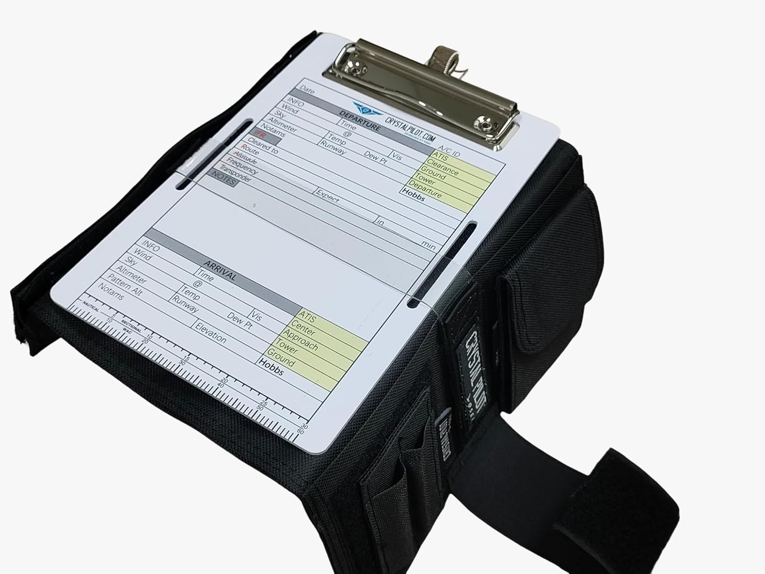 Crystal Pilot Flight Pad 6". 3 in 1 Tablet Kneeboard with VFR-IFR Noteboard/Clipboard. Compatible with Mini iPad 6.… (iPadmini_6)