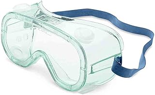 Honeywell Uvex by A610S Series Splash Goggle with Transparent Green Body and Clear Lens with Fog-Ban Anti-Fog Coating