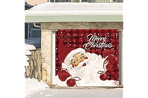 Christmas Garage Door Banner 7' x 8' Outdoor Xmas Decoration