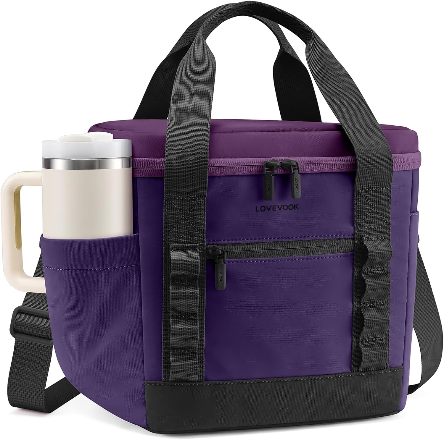 LOVEVOOK Insulated Lunch Bag for Women men, Large Leakproof Adult Lunch Box