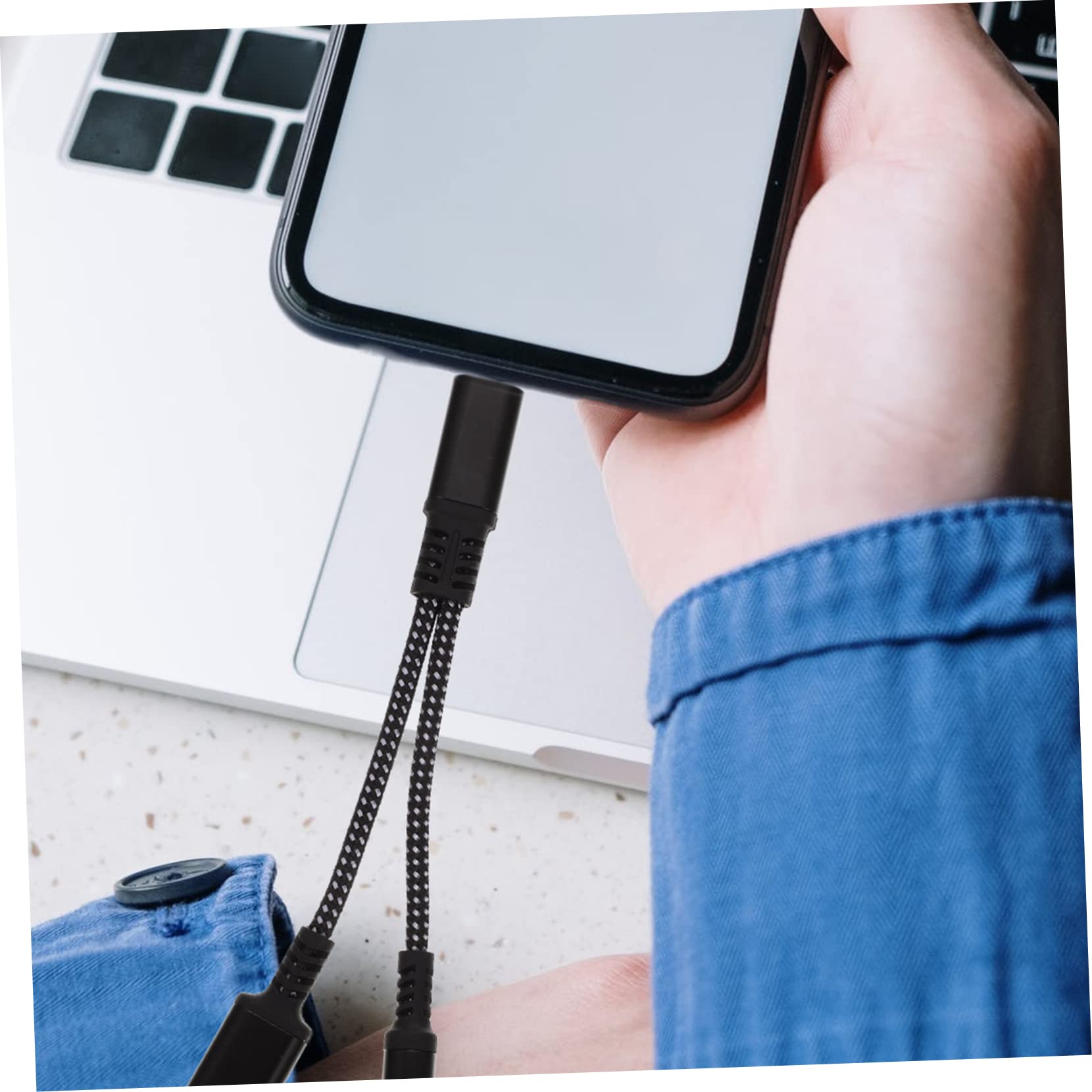 jojofuny 3pezzi Adattatore Usb c Jack Audio Caricamento e Compatibile Smartphone e Tablet Per e