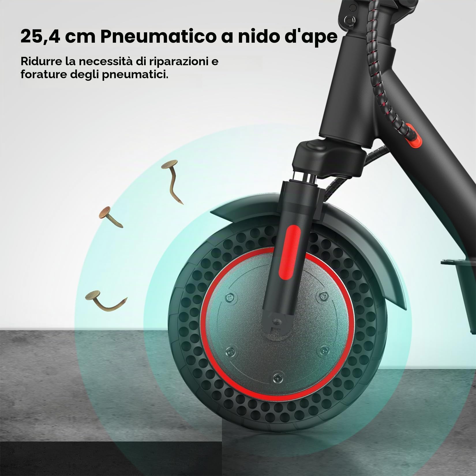 iScooter i8/i9Max Monopattino Elettrico per Adulti, 8.5"/10" Pneumatici, 350W/500W Motore, Max Autonomia 20-30KM/30-40KM, Capacità di Carico 100KG/120 KG, 3 Modalità di Velocità