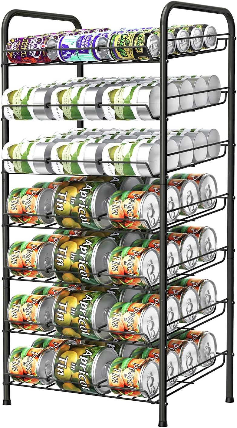 Amazon.com: Vrisa Can Organizer for Pantry 7-tier Can Rack Organizer ...