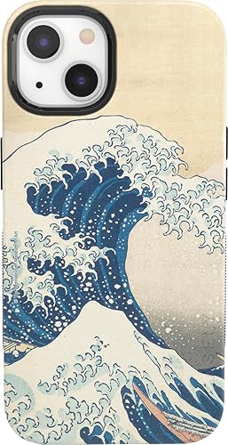 Vista 510 de Casely Funda para iPhone 13 Compatible con MagSafe Color Splash de medianoche Funda retro abstracta Color de medianoche Splash Abstracto