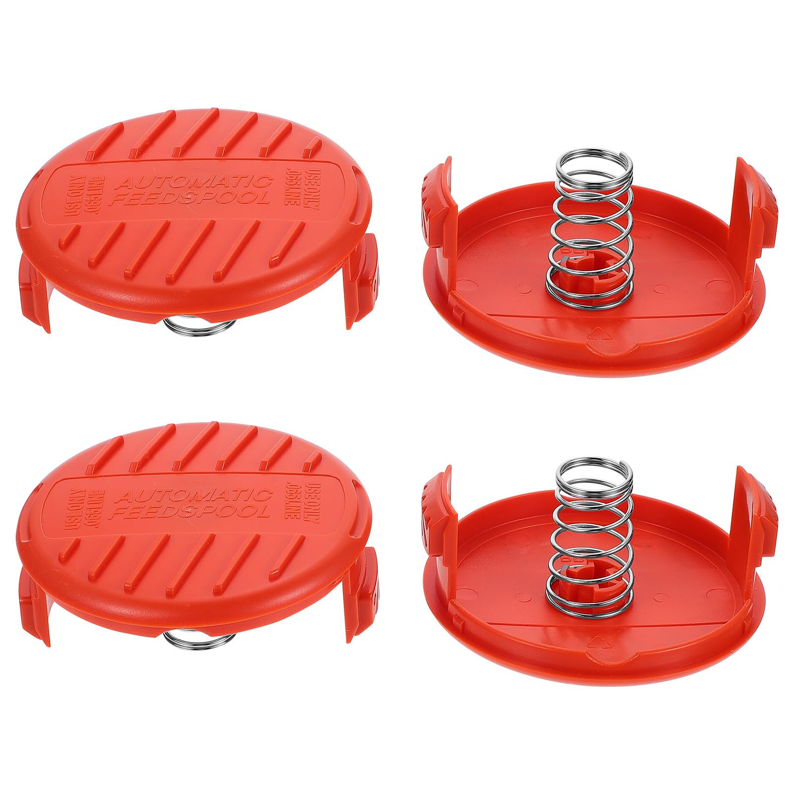 Tapas de resorte de plástico para cortacésped accesorios de repuesto Amosfun corta hierbas