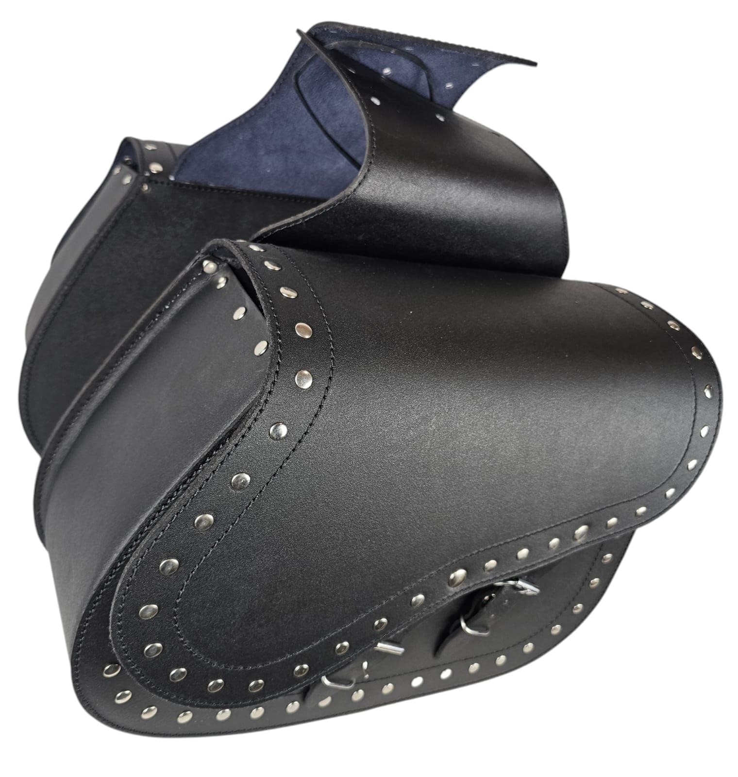 WinNet Borse Laterali in Pelle - Coppia 2 Borse Custom Rigide In Cuoio A Bisaccia Per Motocicletta - Valigie Posteriori