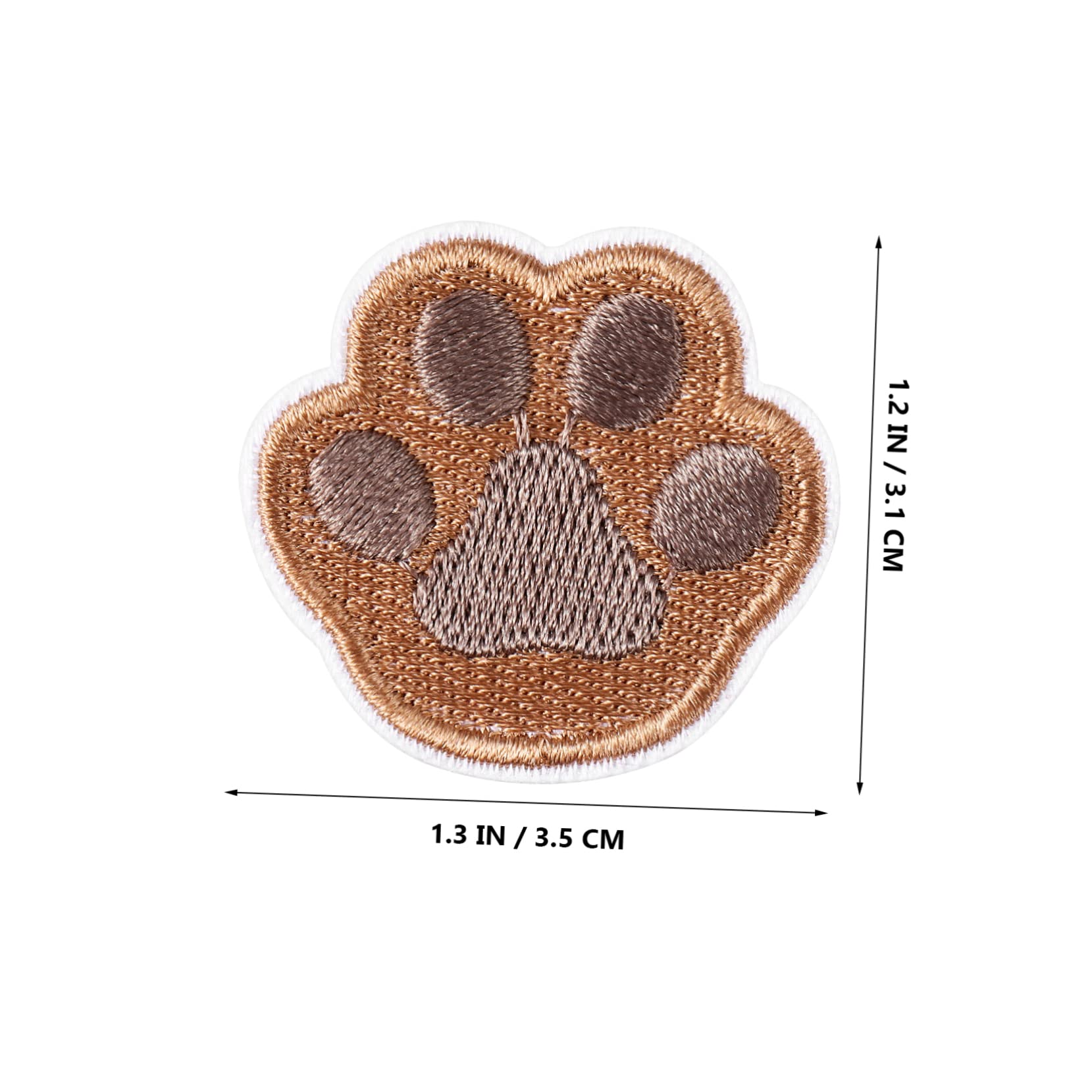 VILLCASE 98stücke Teiliges Hunde-pfoten Aufnäher Selbstklebende Aufbügelbare Patches Zur Reparatur Und Dekoration Von Kleidung Jeans Rucksäcken Und Hüten Aus Strapazierfähigem