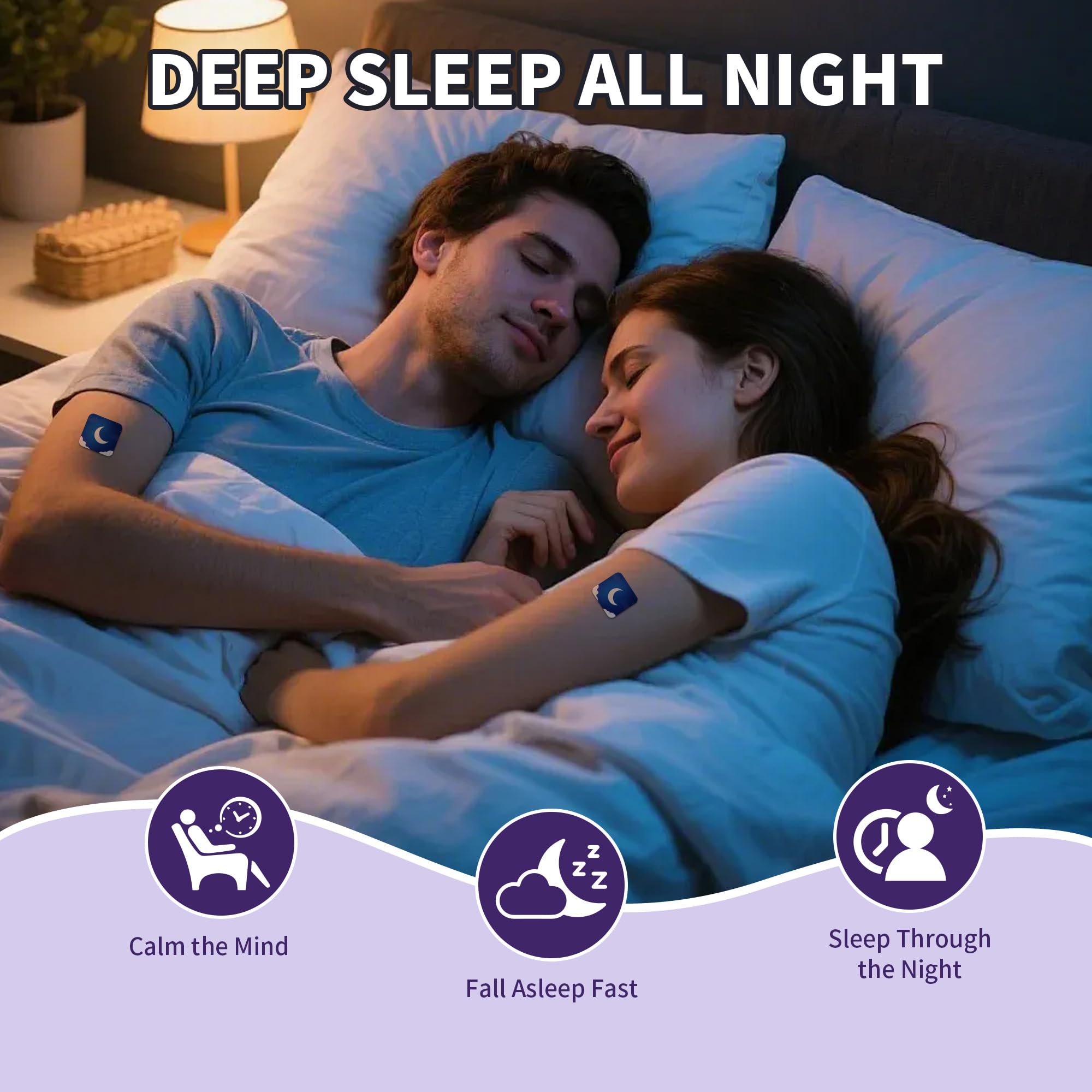 60ct Extra Strength Sleep Patches for Adults All Natural, Easy to Use, Sleep Patches Stickers for Men & Women, 8-Hour Lasting & Cruelty Free — Amazon image 3