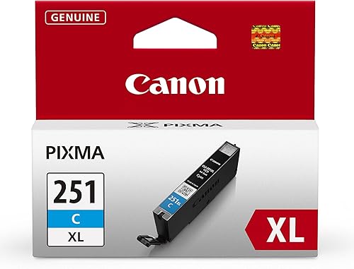 Miniatura 4 de Canon CLI-251XL Paquete económico de 3 tintas y tanque de tinta cian CLI-251XL compatible con MG6320, IP7220 y MG5420, MX922, MG5520, MG6420,