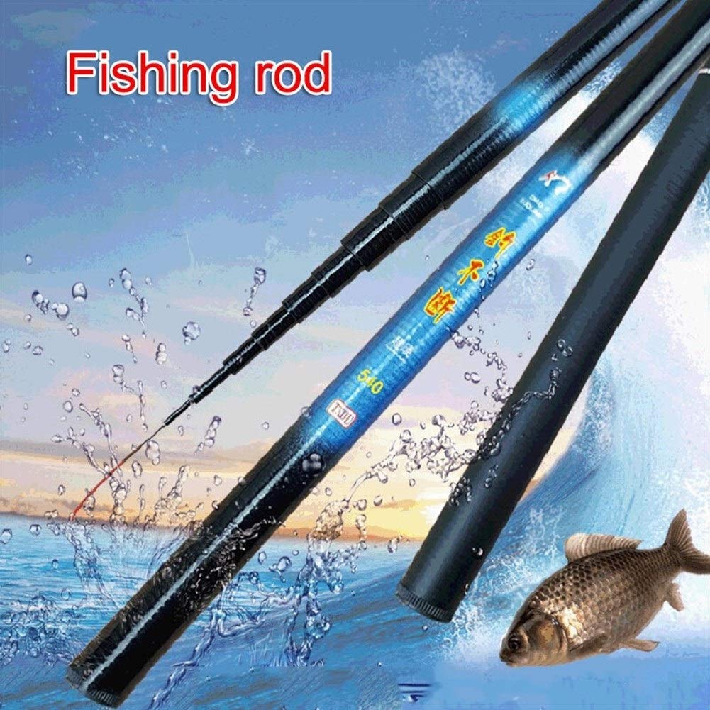Canna da pesca ad alto tenore di carbonio Pesca Discussione asta telescopica Ultralight hard Canna da pesca d'acqua dolce for Stream