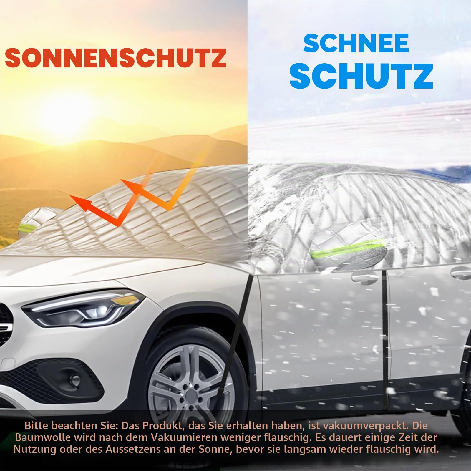 Halbe Autoabdeckung für Mercedes-Benz GLA, Halbgarage Hagelschutz