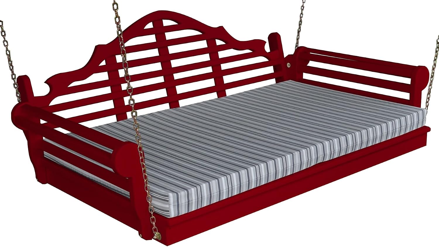 Furniture Barn USA-Marlboro Swing Bed, Pine 4 ft -Painted Black
