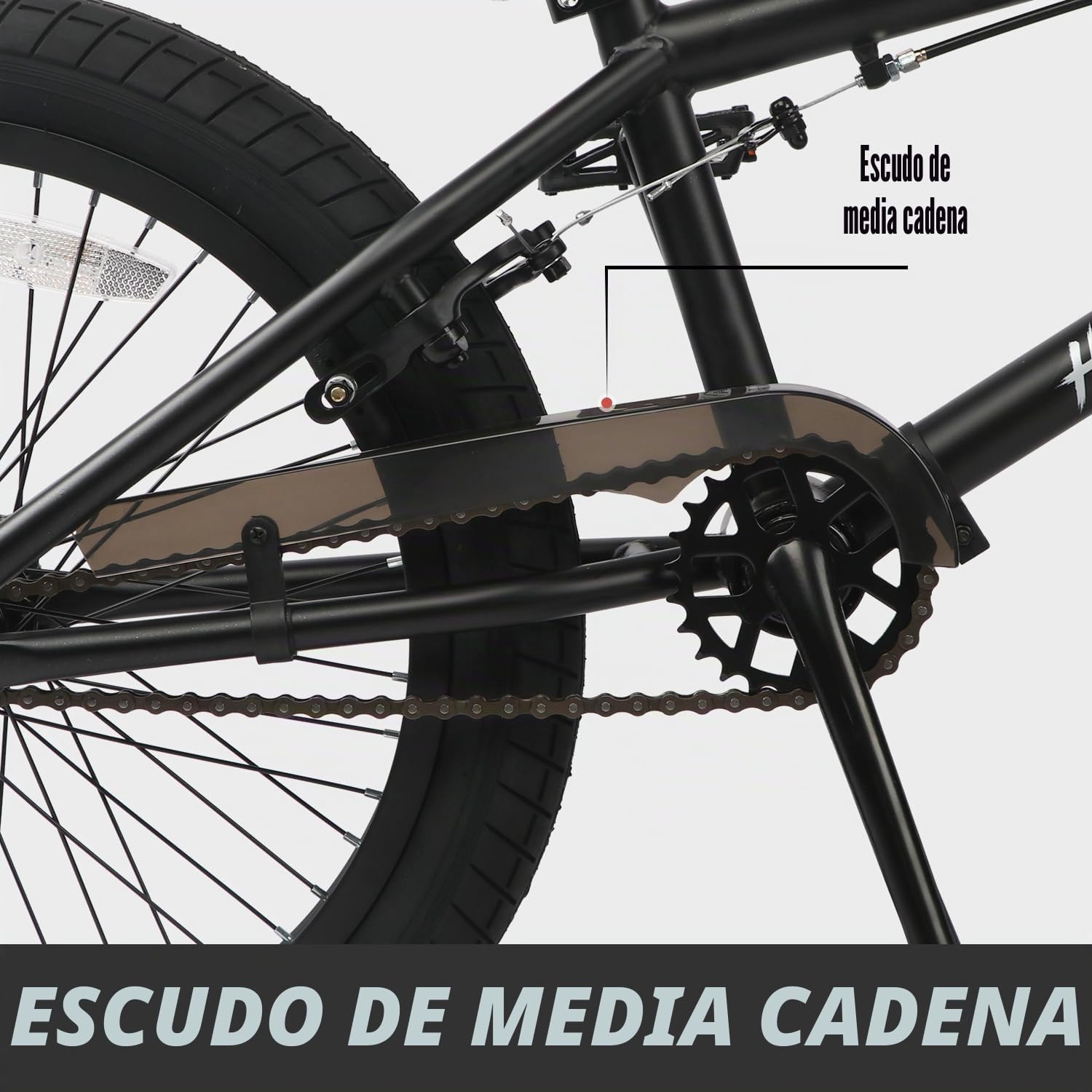 AVASTA Hesper - Bicicleta BMX Freestyle de 20 pulgadas para niños con 4 clavijas, bicicletas para niños de 6 a 14 años y principiantes, color negro