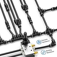 Vista 9 de TAILONZ PNEUMATIC Negro DOT 3/8 pulgadas de 32.8 ft 32.8ft Nylon Air Tubing Kit Tubería Manguera de tubería de línea de aire Tubería o transferencia
