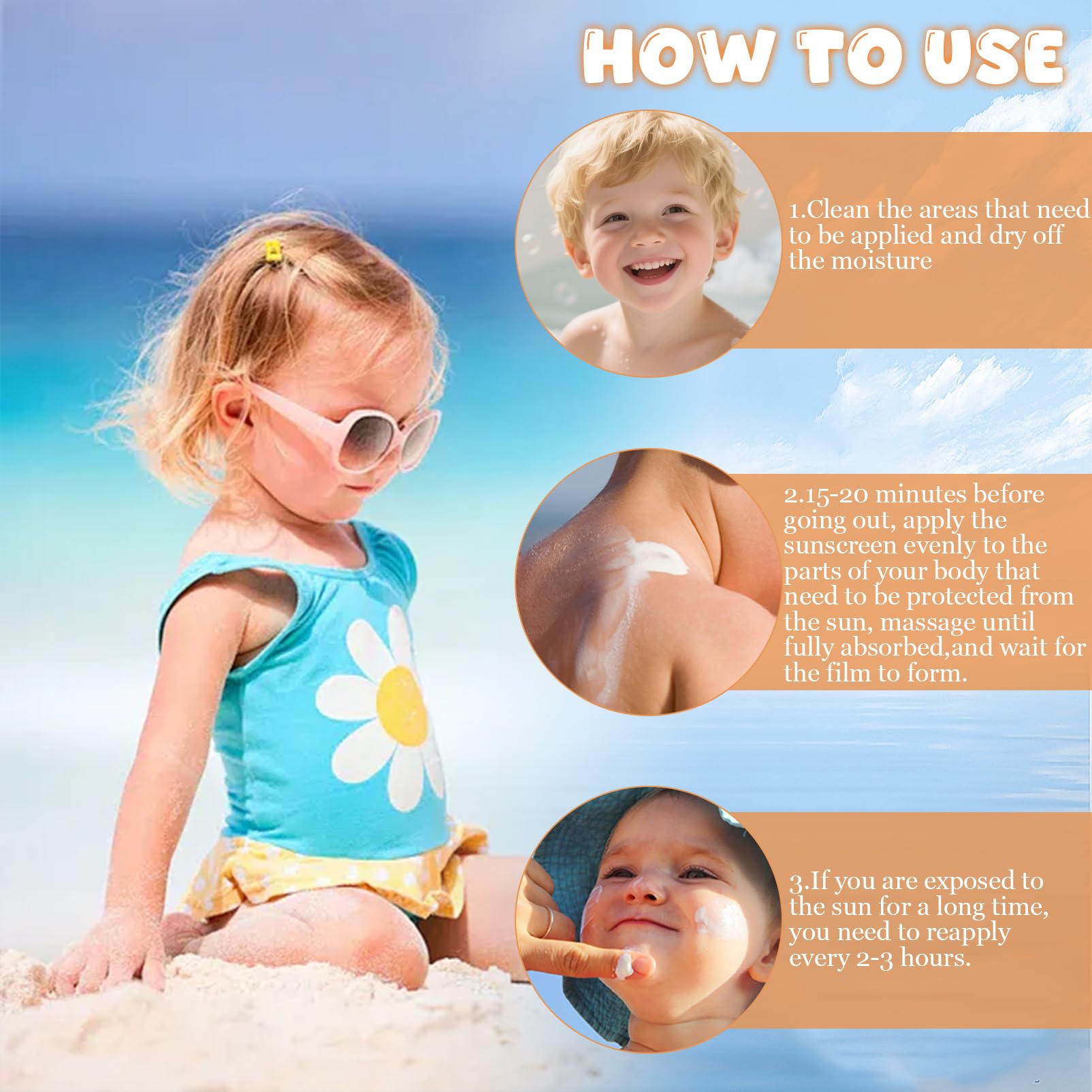 Pack de 2 Crèmes Solaires Enfants SPF 90+ - Haute Protection UV Visage & Corps, Texture Légère Non Grasse - Sans Microplastiques, Idéale Voyage et Sport - 2x40g