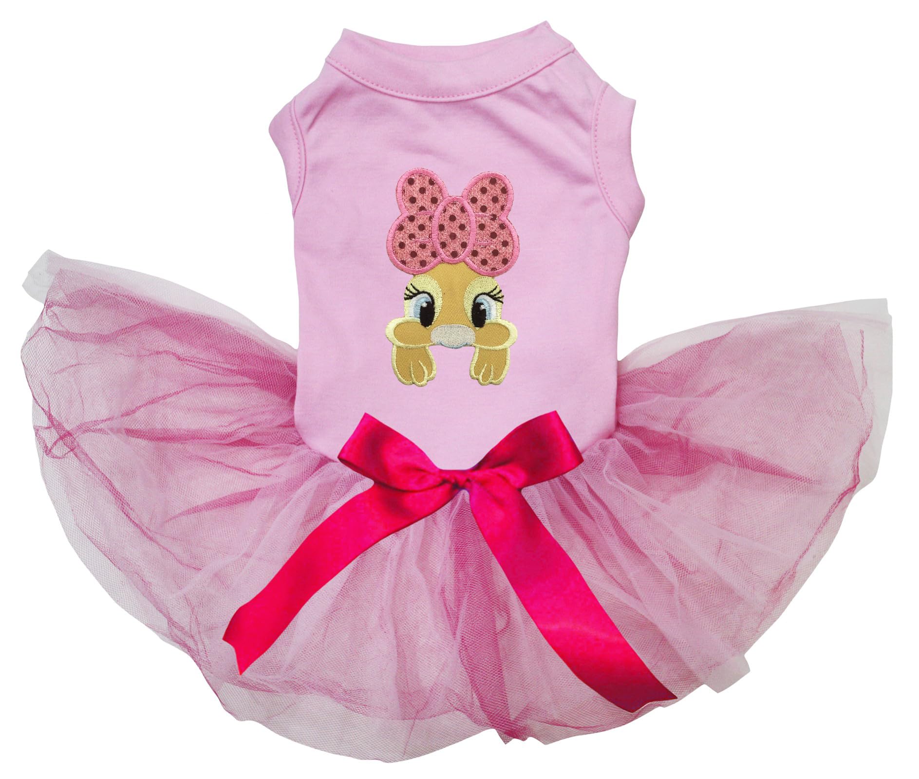 Robe pour chien motif lapin rose XL idéale pour les balades dominicales