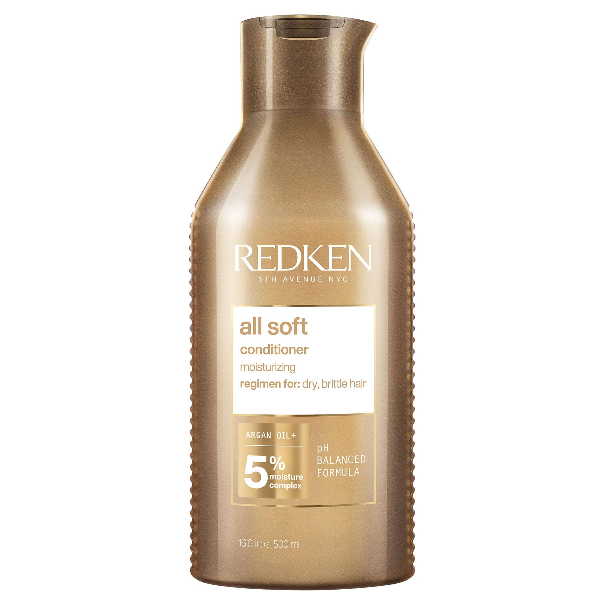 RedkenAll Soft Conditioner, For Dry Hair, Argan Oil, Intense Softness And Shine, 66 Percent More Inside, 500 Ml