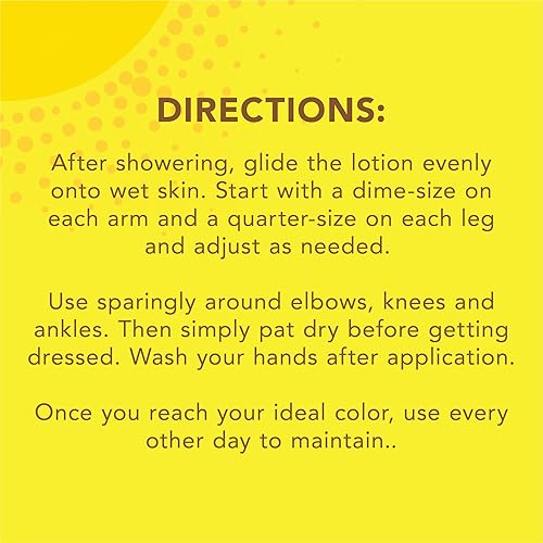 Miniatura 8 de Jergens Loción natural que brilla en la ducha, autobronceador para un tono de piel claro a medio, loción bronceadora sin sol para piel húmeda para