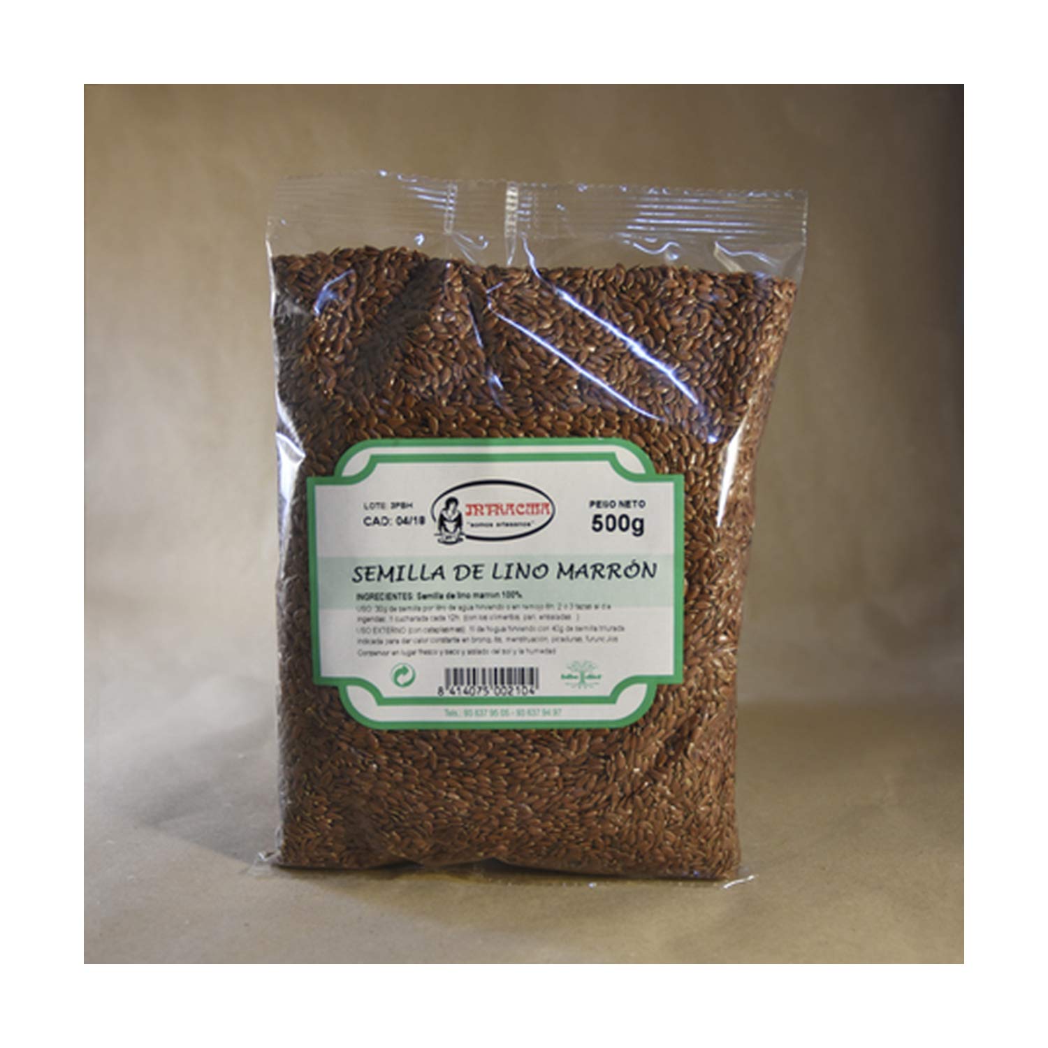 SEMILLAS DE LINO MARRON 500gr.