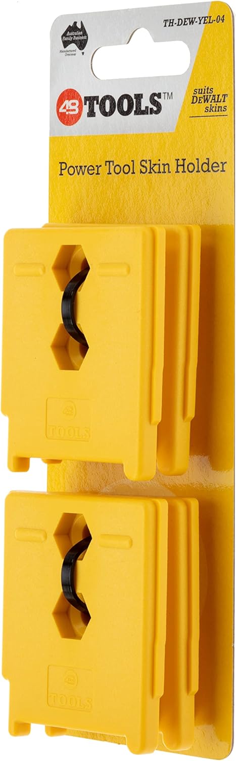 48 Tools Tool Holder for DeWalt 18V, 20V, 54V, 60V MAX, XR, Flexvolt Cordless Power Tools - Durable ABS, UV Stabilised