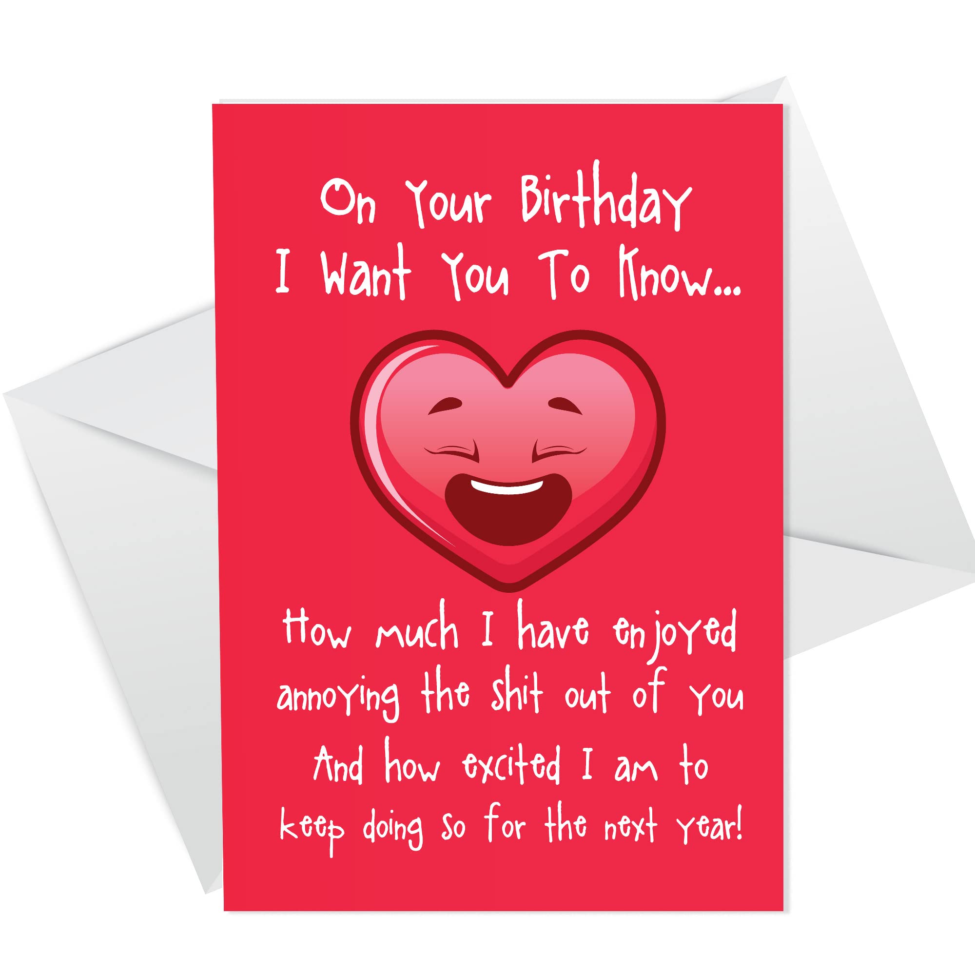 Funny Birthday Card For Boyfriend Girlfriend Rude Birthday Card For Husband Wife