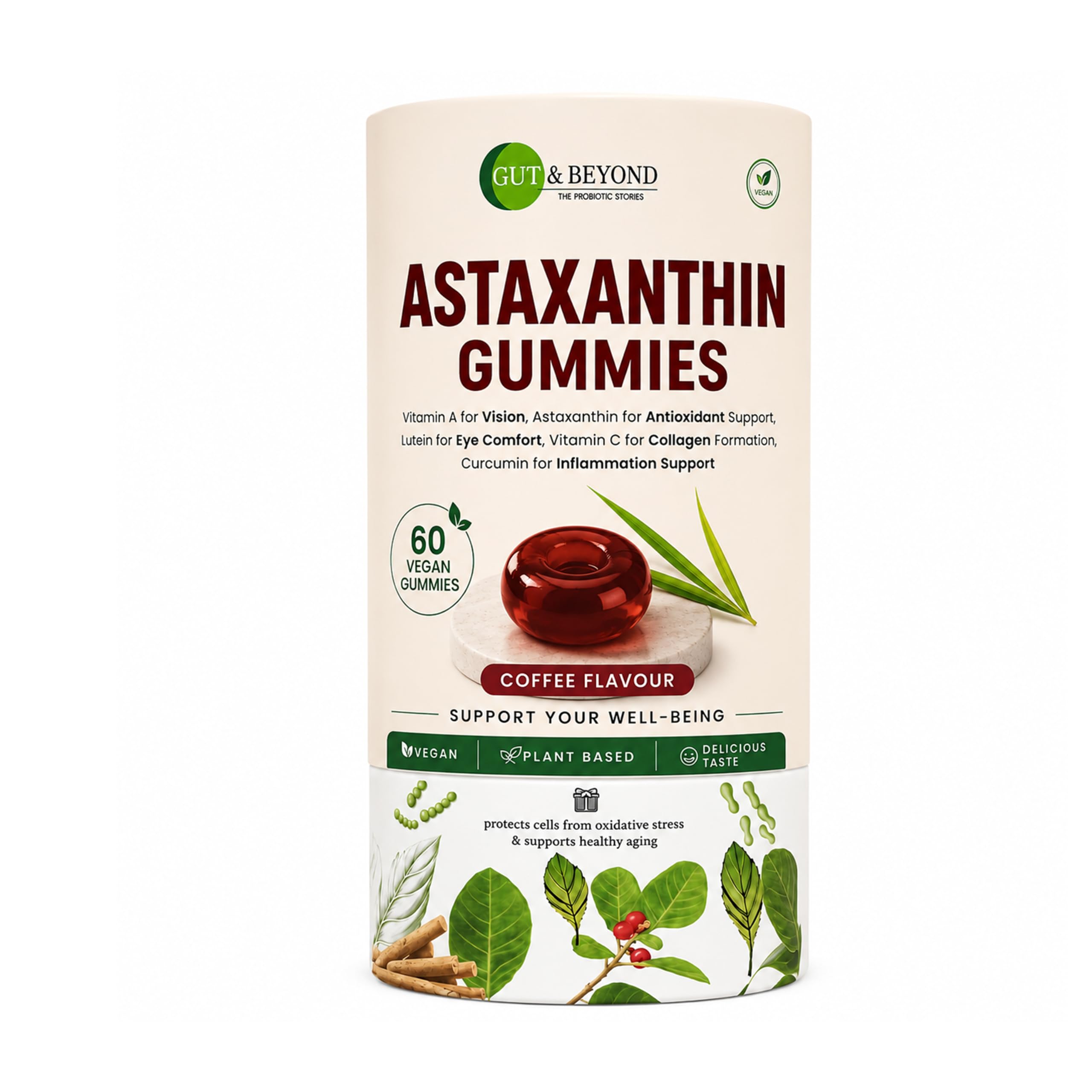 Gut & Beyond Eye Essentials Vision Support 60 Gummies, with Astaxanthin and Lutein for Blue Light Protection | Vision Clarity Boost | Reduces Eye Fatigue | Promotes Retinal Health | Soothes Tired Eyes and Alleviates Strains | Also Helps with Skin Pigmentation and enhances Radiance-image-30