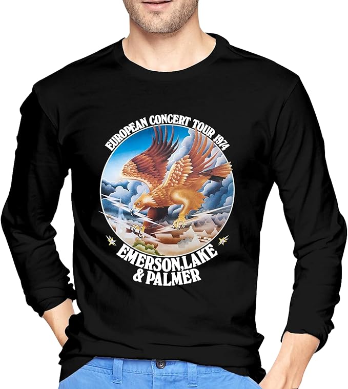 Emerson Lake and Palmer Music Band T Shirt Men Long Sleeve Shirt Sport