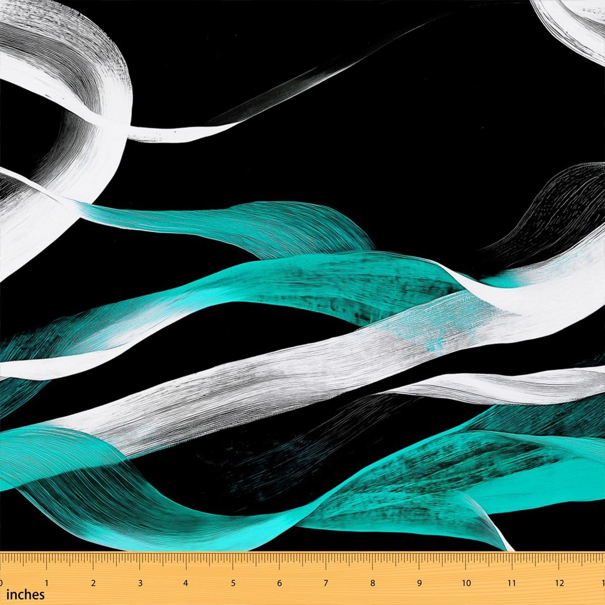 Homewish Tela geométrica abstracta a rayas de The Yard