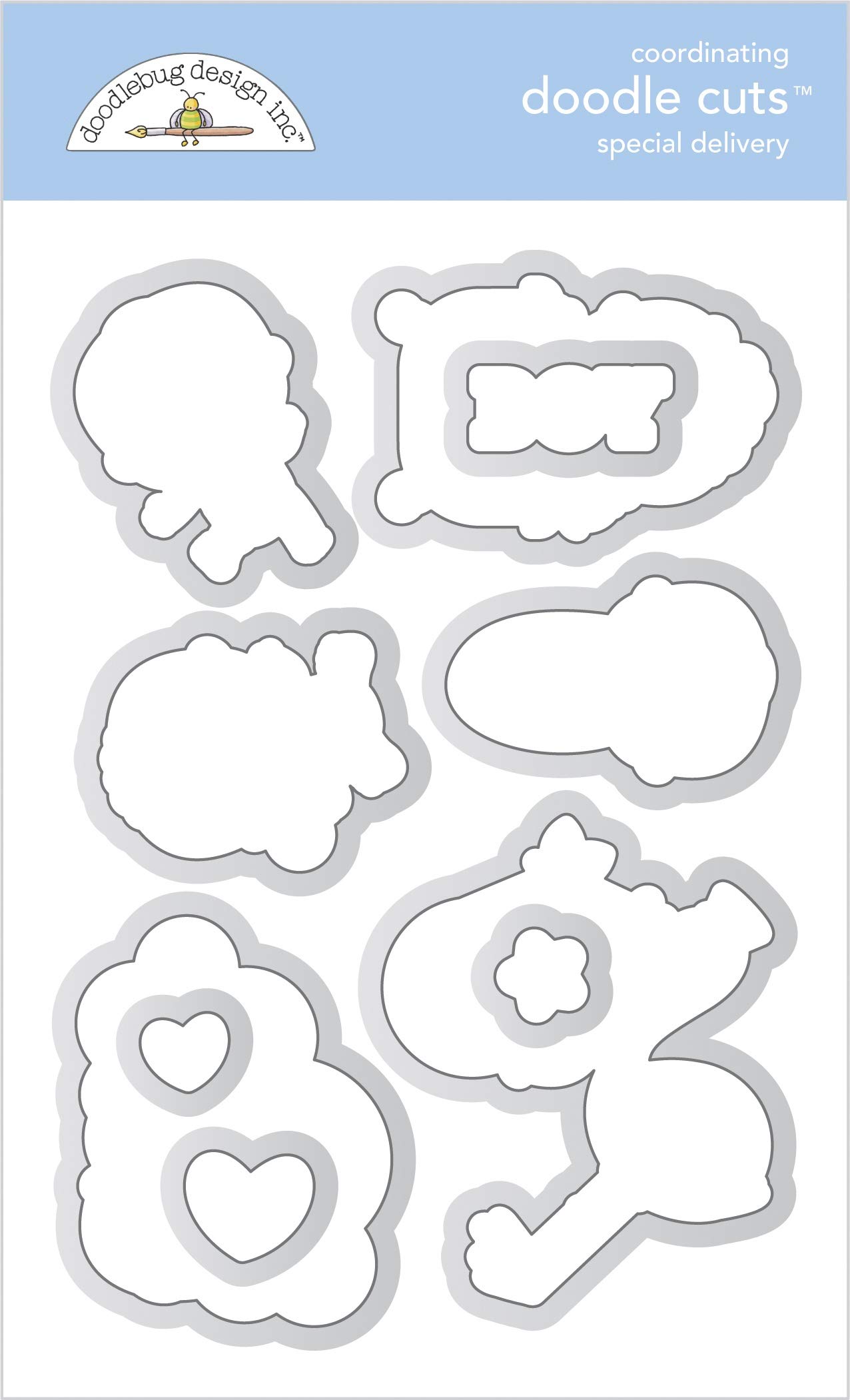Doodlebug Special Delivery Doodle Cuts matrices de découpe scrapbooking