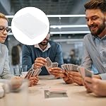 8 Pcs Effacer Mini Boîtes de rangement avec des lids (10,5x7,5x2,5cm) - Boîtes d'organisateur en plastique pour cartes de jeu, cartes de travail, artisanat & Petits articles, contenants vides rectangulaires