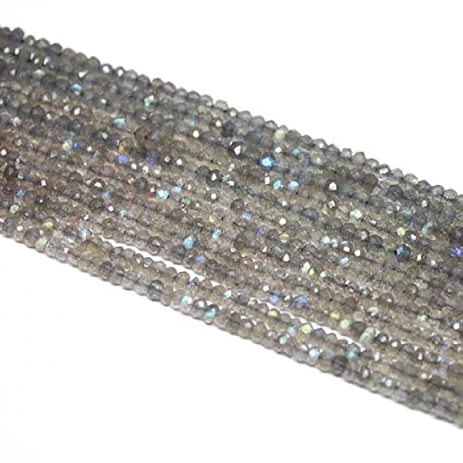 Labradorite bleue naturelle 3mm en perles rondelles pour créer vos propres bijoux bohèmes