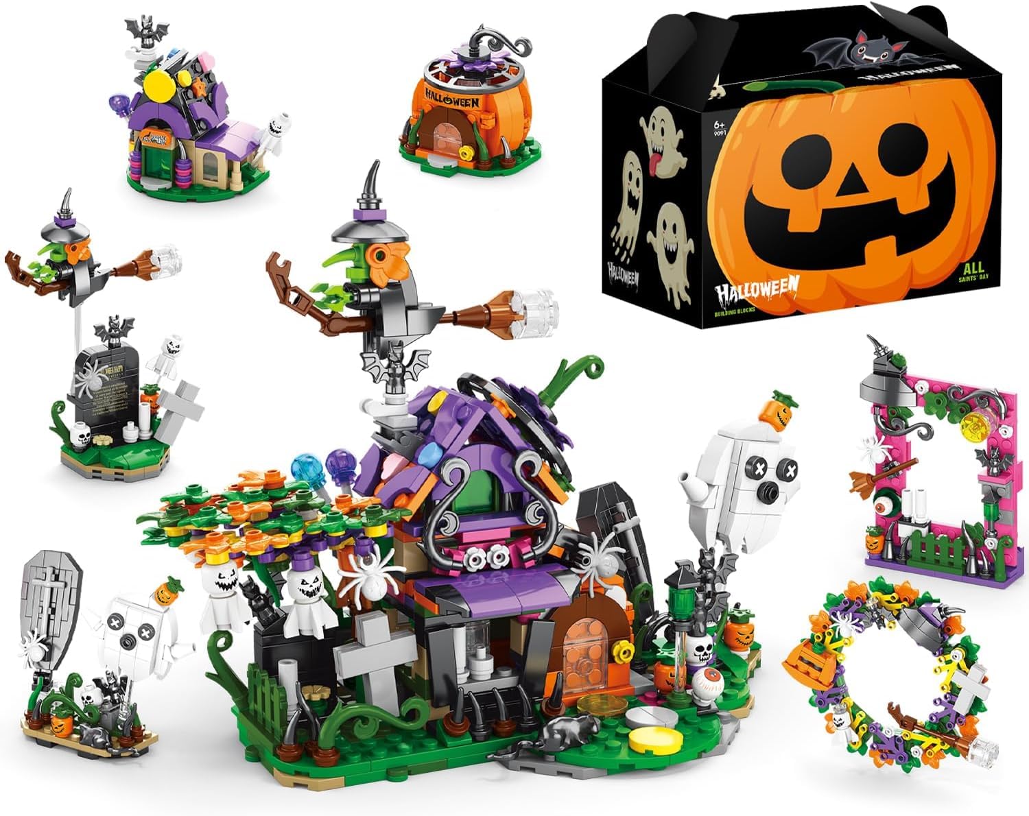 Amazon.co.jp: YZYVIOW ハロウィン 組み立て ブロックセット