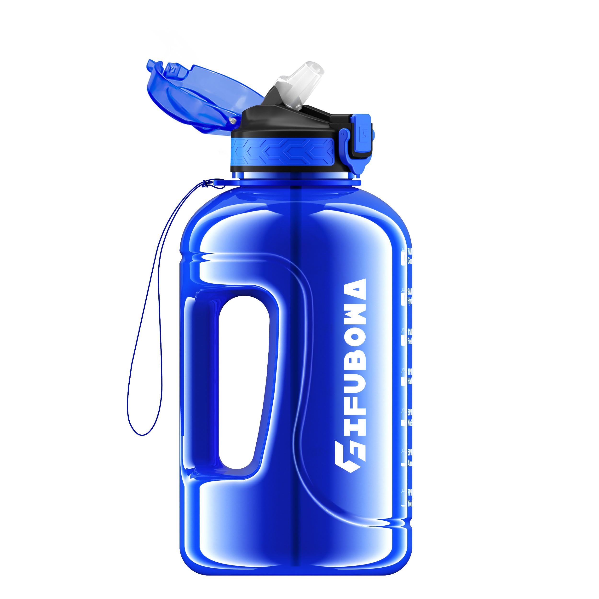 GIFUBOWA 2L Water Bottle with Straw