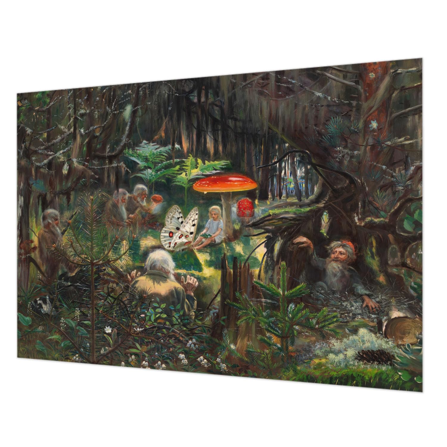 Papier peint intissé haute qualité motif forêt pour une décoration intérieure chic