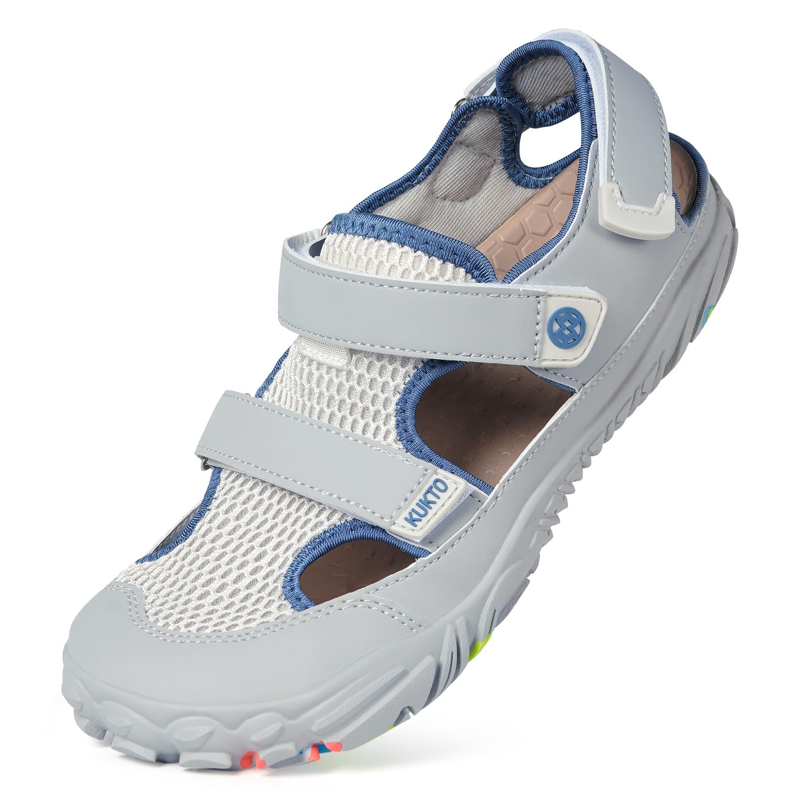 Mens Womens Water Shoes Barefoot Beach Sandals Wide Width Quick Dry Swim Aqua Shoes with Arch Support for Pool Diving Hiking Kayaking Outdoor Sport