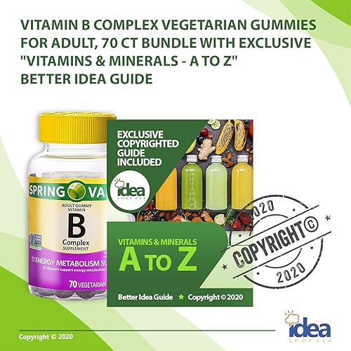 Miniatura 2 de Gomitas vegetarianas complejas de vitamina B para adultos paquete de 70 unidades con exclusivas vitaminas y minerales de la A a la Z guía de mejores